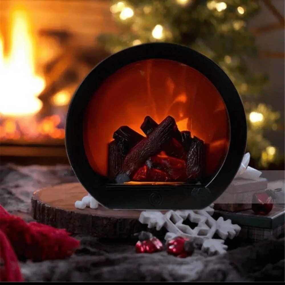 Fireplace Lamp With Touch Switch & Charcoal Simulation